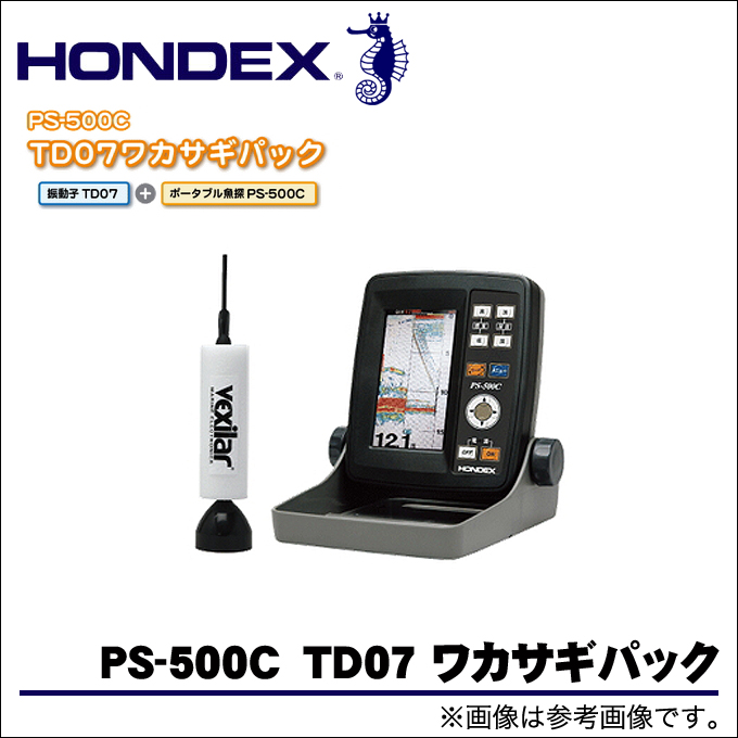 ホンデックス ワカサギ魚探 PS-500C ＆ TD07 振動子 HONDEX - フィッシング